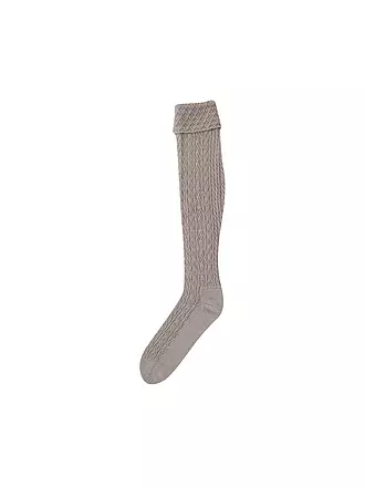 LUISE STEINER | Chaussettes hautes anthra | beige